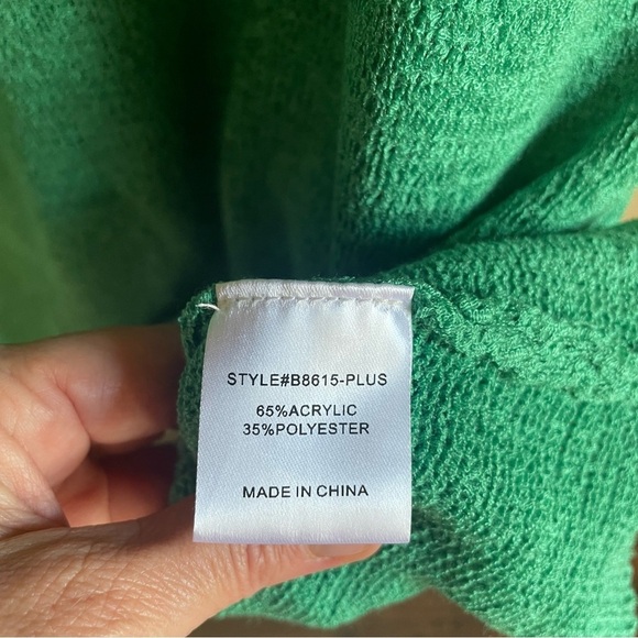 Jodifl Kelley Green Sleeveless Ruffles Sweater 3X - Picture 4 of 4